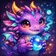 Colorful fantasy owl avatar with expressive eyes, vibrant feathers, and a friendly demeanor.