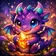 Colorful cartoon character avatar with unique features and vivid colors